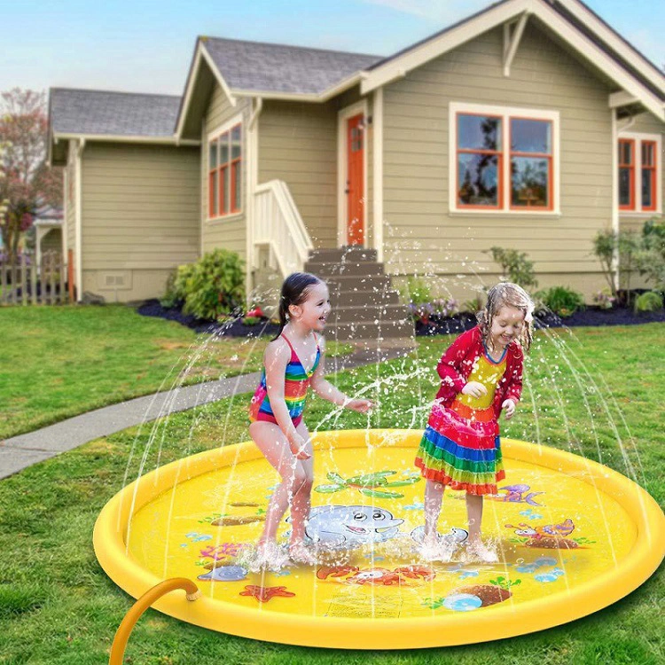Inflatable Splash Water Play Toys Kids Spray Pad Sprinkler Mat