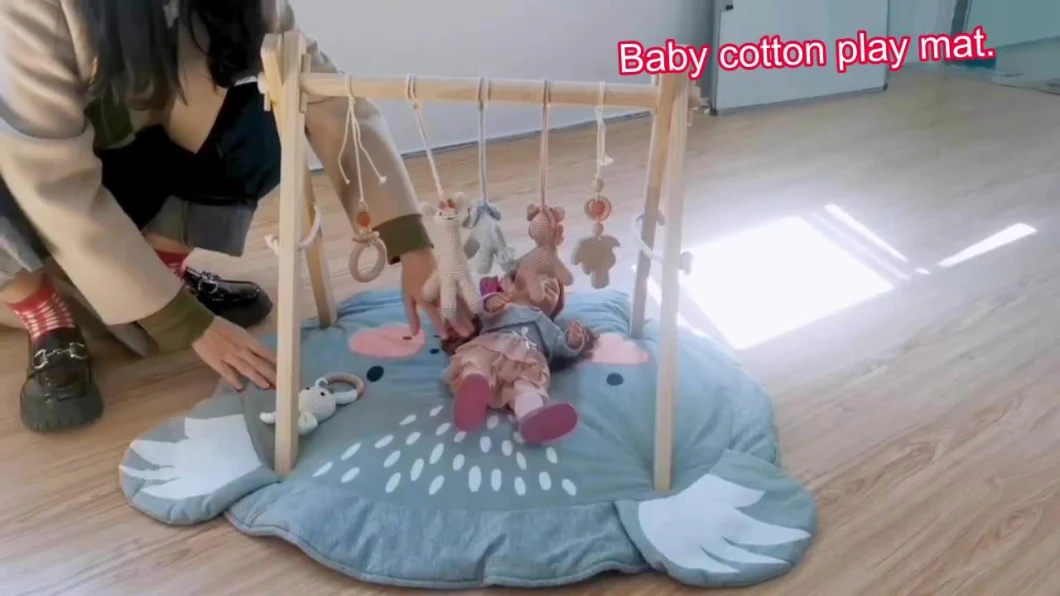 Folding Newborn Soft Round Baby Room Carpet Gym Activity Toddler Play Mat