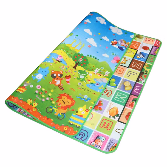 EPE Folding Rolling Playmat Cartoon Mat Baby Play Carpet Baby Crawling Play Mat