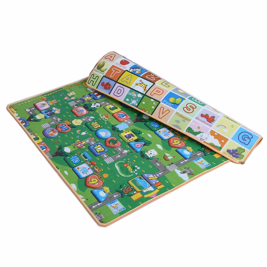 EPE Folding Rolling Playmat Cartoon Mat Baby Play Carpet Baby Crawling Play Mat