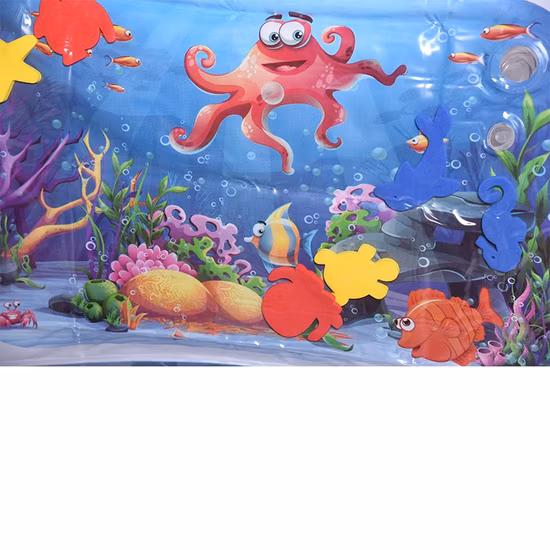 Eco Friendly Water Toy Tummy Time Inflatable Baby Water Play Mat