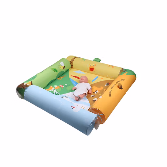 Inflatable Sides Animal Print Baby Gym Play Mat with Sides (PM21)