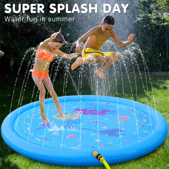 Kids Sprinklers Splash Pad Water Toys Gifts Boys Girls Splash Play Mat