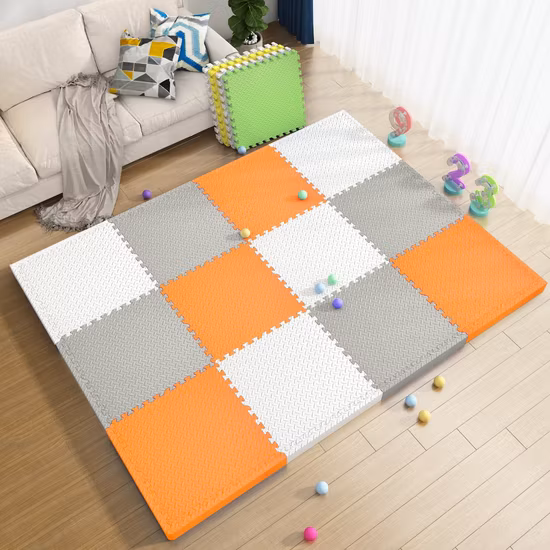 Interlocking Foam Floor Tiles Kid Puzzle Mat Baby Foam Play Mat with Shape